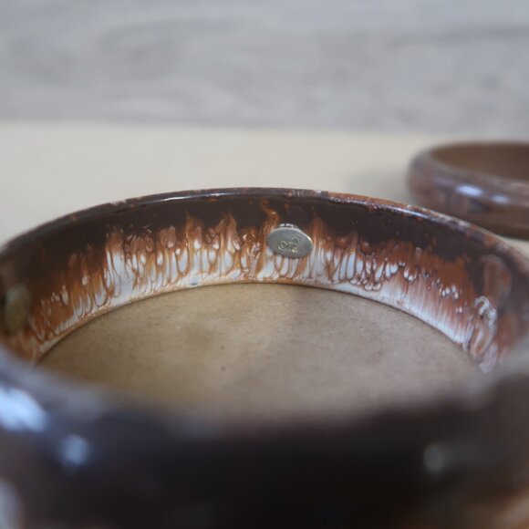 Vintage Bangle Bracelet 9 Pc Enamel Gold Tone 1 Monet Included Stackable Bundle - Picture 9 of 11